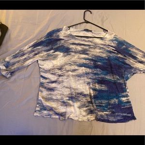 Nic + Zoe multicolor long sleeve shirt